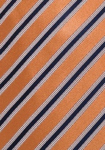 Krawatte Streifendessin orange