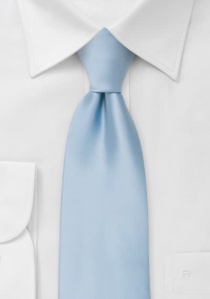 Corbata de clip de microfibra en azul claro