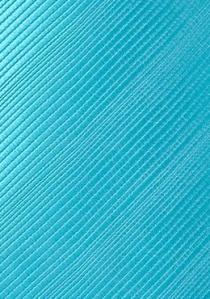 Krawatte aqua einfarbig Streifendessin