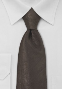 Corbata moca monocolor rayas