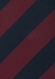 Corbata Stafford en rojo vino/azul marino