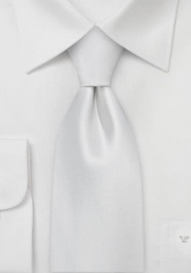 Corbata Luxury blanco seda