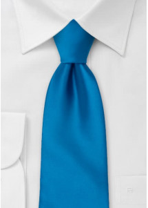 Corbata azul vivo unicolor