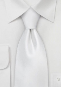 Corbata sevenfold perla blanco