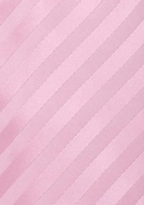 Corbata rosa monocolor rayas