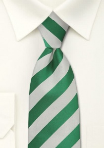 Corbata monócroma rayas verde