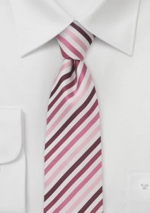 Corbata delgada rosa