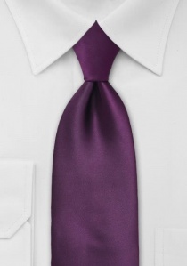 Corbata lisa púrpura
