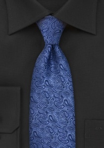 Corbata paisley azul