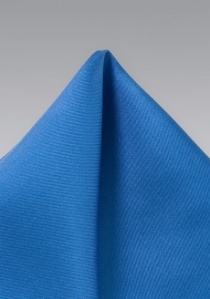 Pañuelo de bolsillo de seda azul