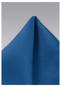 Pañuelo de bolsillo de seda en azul