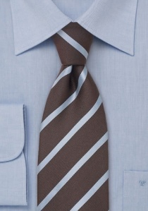 Líneas de corbata azul marrón