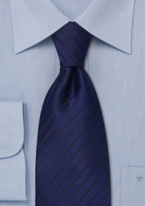 Corbata azul negro rayas