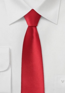 Corbata estrecha rojo claro
