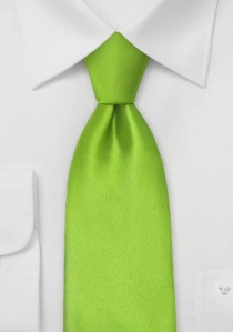 Corbata monocolor verde limón