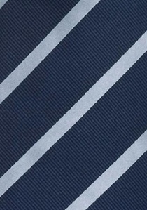 Corbata rayas azul cielo azul noche
