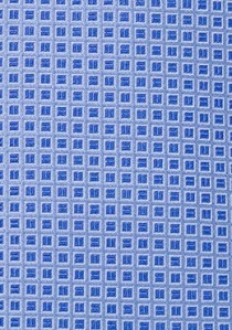 Krawatte Kästchen Muster hellblau