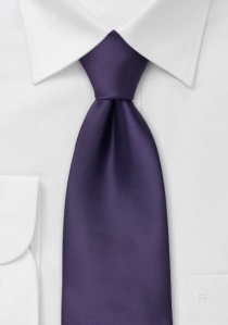 Corbata niño violeta oscuro lisa