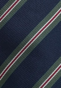 Klassische Regiments-Krawatte in Dunkelblau