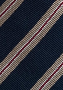 Corbata clásica regimiento  azul