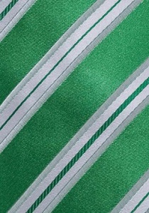 Corbata diseño a rayas verde