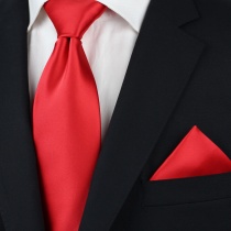 Corbata y bufanda en un conjunto - rojo