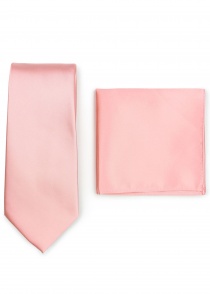 Corbata y bufanda en juego - rosa