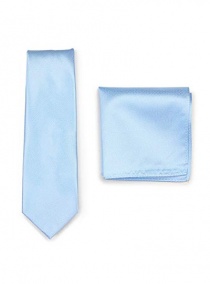 Conjunto corbata de negocios Cavalier tela azul