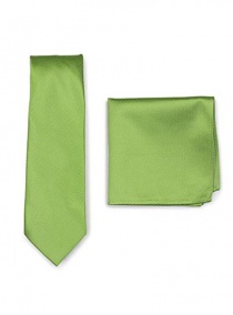 Conjunto Pañuelo de bolsillo Business Tie Verde