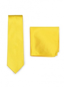 Juego de corbata Cavalier tela amarilla estructura