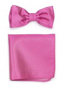 Corbata de lazo con estructura de paño rosa
