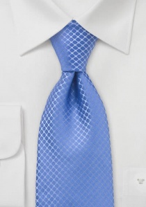 Corbata azul claro geométrica