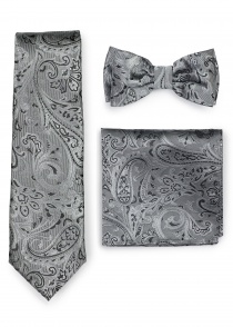 Conjunto: corbata, pajarita para hombre, pañuelo