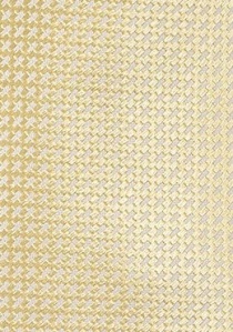 XXL Corbata de seda amarilla con estructura
