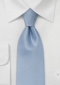 Corbata azul claro cuadrícula XXL