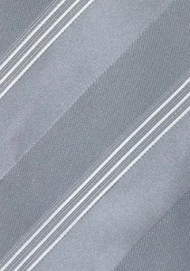 Corbata XXL de la marca Cavallieri en plata