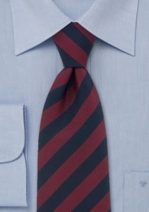 Corbata de club Atkinsons a rayas azul roja