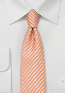 Corbata naranja rayas pastel