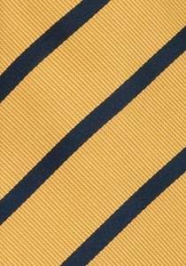 Corbata rayas azul marino naranja