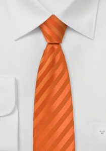 Corbata monocolor naranja