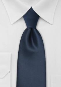 Corbata lisa azul marino niño