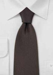Corbata marrón oscuro