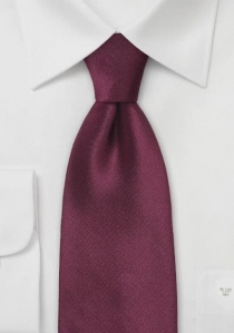 Corbata monocolor burdeos oscuro