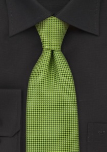Corbata verde fuerte cuadriculado