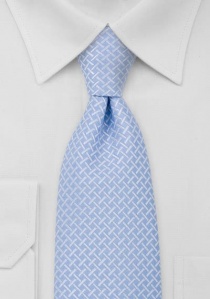 Krawatte hellblau weiß