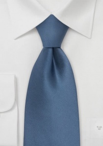 Corbata de pinza lisa en azul olmo