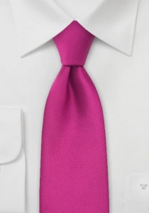 XXL corbata rojo-magenta monocolor