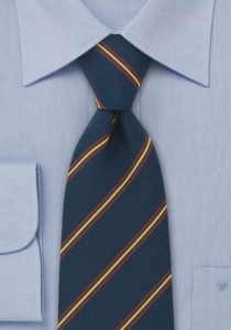 Corbata de diseño Atkinsons azul marino rojo