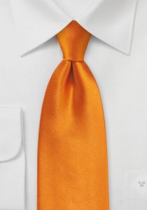 Corbata de clip naranja cálido
