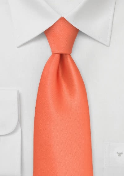 Corbata lisa naranja